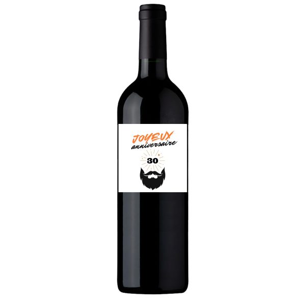 BOUTEILLE A PERSONNALISER - Joyeux anniversaire