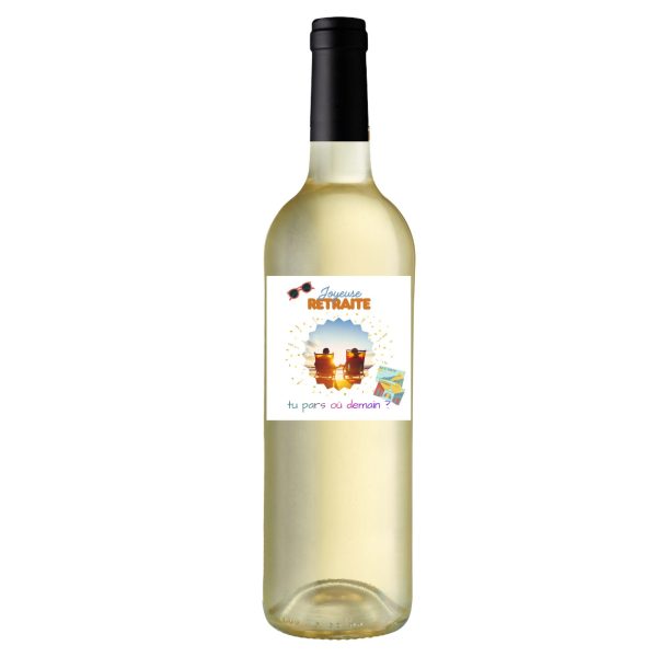 BOUTEILLE A PERSONNALISER - Joyeuse retraite